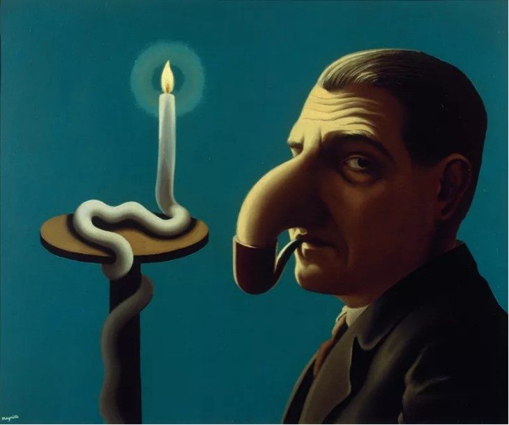 La lampe philosophique, René Magritte, 1936