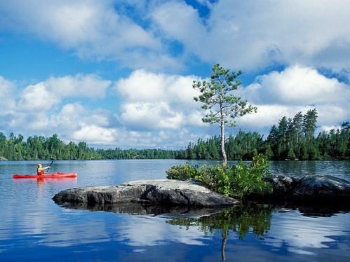 Une rivière serpentant dans un paysage